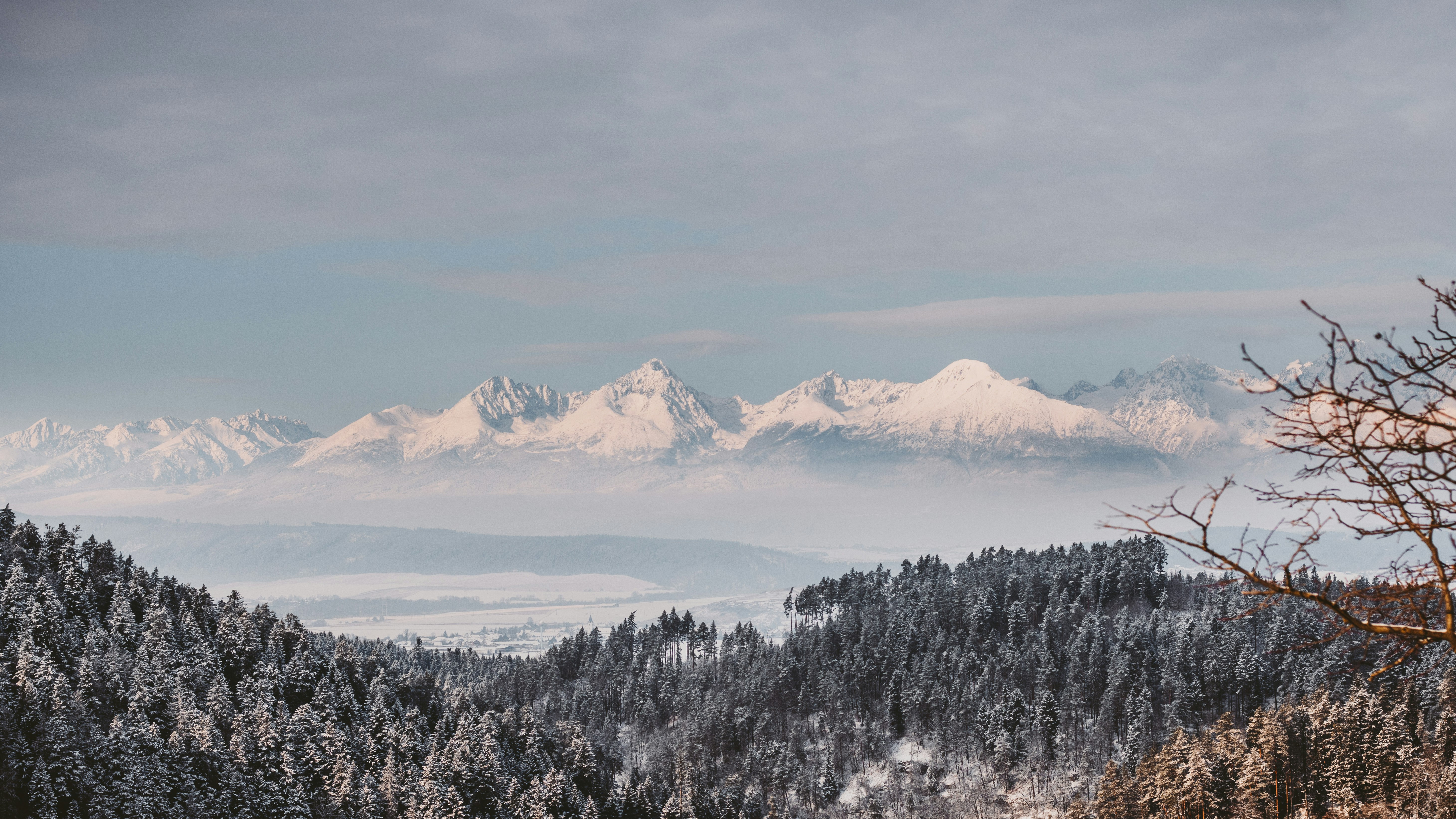 mountain covered with snow during daytime